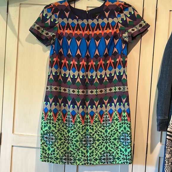 J CREW 100% silk mini dress size 4P - Picture 3 of 12